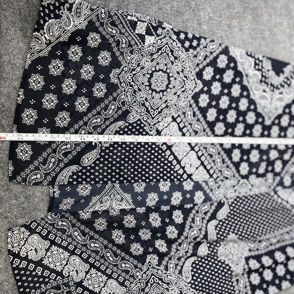 New York & Co Bandana Paisley Maxi‎ Dress M High Slit w Shorts Western Festival - Picture 14 of 16